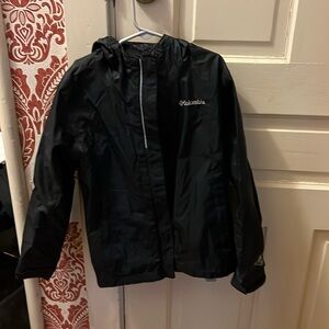 Boys Black Small (7-8) Columbia Lightweight Raincoat